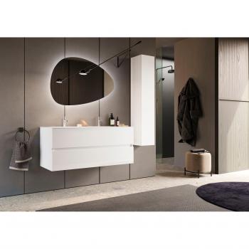 Sienna Paillette Blanc – Armoire Suspense 2 Compartiments, Double Bassin