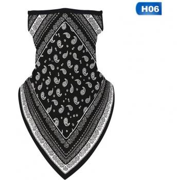Thin Wrap Face Covering with Ear Loops