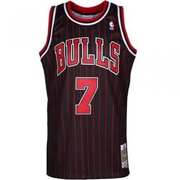 Jersey NBA Mitchell & Ness Chicago Bulls 1995-96 Toni Kukoc #7 Uomo Nera Taglia S