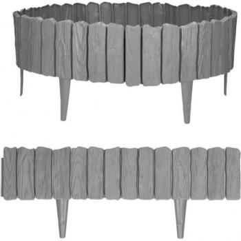 Bordure de pelouse en plastique gris – 20 pièces