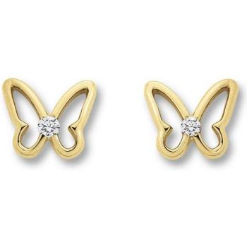 Elegante Schmetterling Ohrhänger aus 333 Gold