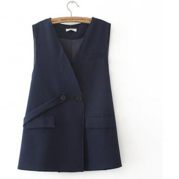 Chaleco Profesional sin Mangas, Color Azul Oscuro, Talla XL