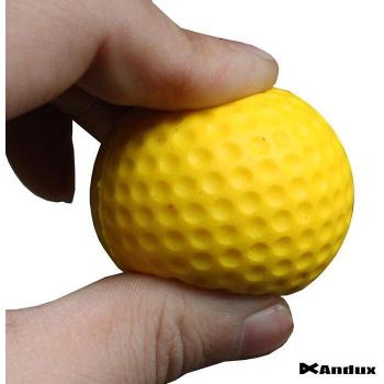 10-Pack Yellow PU Golf Balls for Indoor Practice