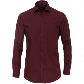 Venti Herren Popeline Hemd mit Slim-Fit Passform