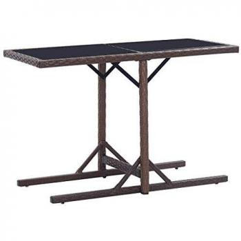 Table de Jardin Rustique Vida XL Marron 110x53x72 cm