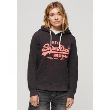 Sudadera Superdry mujer con capucha y gráfico neón