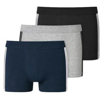 Schiesser Herren Boxer 3er-Pack mit kontraststarken Seitenstreifen