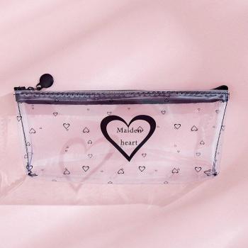 Clear Letter Pencil Case