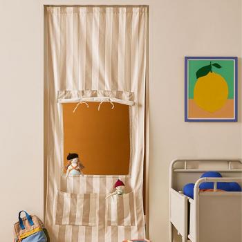 Kids Concept Spielcenter Kioskvorhang, Streifen beige