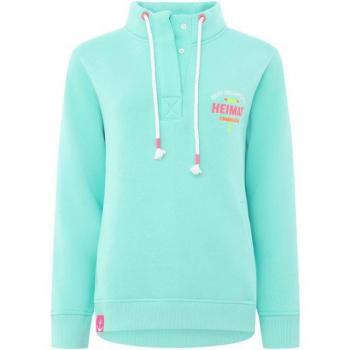 ZWILLINGSHERZ Troyer „Heimat & Strandglück“ – Langarm‑Pulli mit Stehkragen