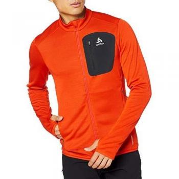 Odlo Blaze Ceramiwarm Pro Fleece – Herren‑Version, Farbe Poinciana Melange, S