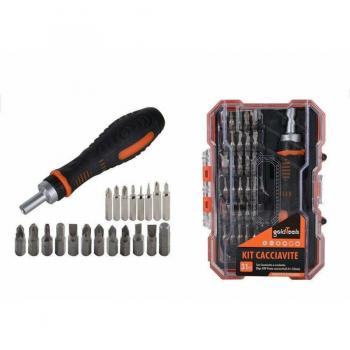 Attrezzo Cacciavite 31 piezzi: Phillips, Croce, Torx Magnetico