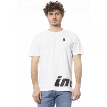 Invicta, T-Shirts, male, White, Size: M Logo Print Cotton T-Shirt