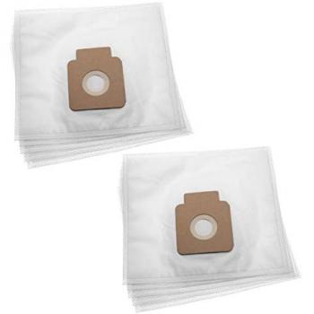 Vhbw 10 Pack Vacuum Cleaner Bags for Privileg Models 074.689, 101.090, 101.361, 101.550, 101.552, Microfleece, 23.8 cm x 26.7 cm