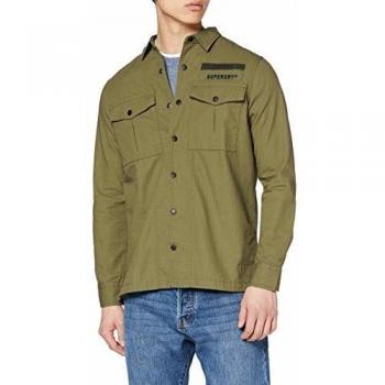 Superdry Chemise Utility Field Edition L/s Casual, Vert