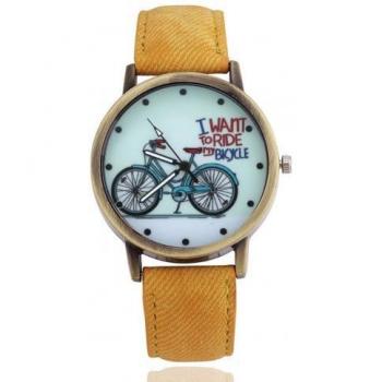Retro Fahrrad Armbanduhr für Damen und Herren