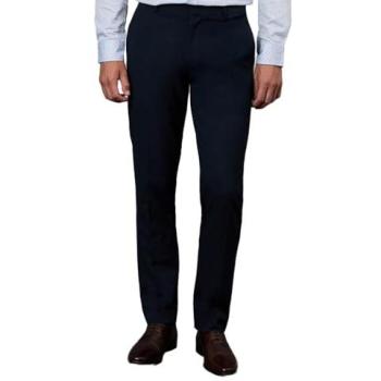 Burton Navy Stretch Trousers – Slim Fit, Size 34S