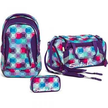 Dreiteiliges Satch‑Rucksack‑Set: Sleek Hurly, Pearly Bunt