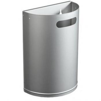 Cestino da parete grigio metallizzato 20 L staccabile