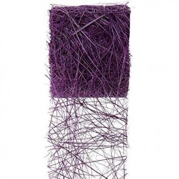 Ruban Abaca Prune 7cm