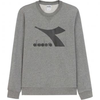 Sudadera Diadora Crew Chromia Gris/Negro