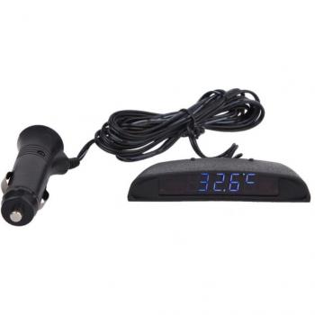 Medidor de Temperatura y Voltaje para Coche