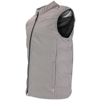 Midweight Grey Fleece‑Lined Vest – Heat Holders Men’s Winter Insulated Gilet (M)