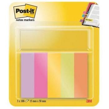 Marque-pages Post-it de la collection Energetic 15 x 50 mm,