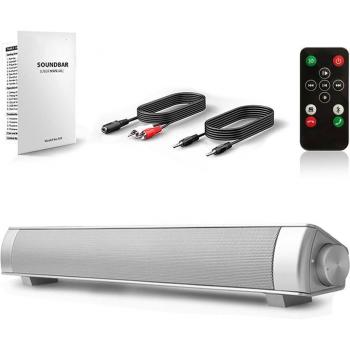 Bluetooth Lautsprecher Bar 15,7 für TV/PC/Handys mit eingebautem Subwoofer