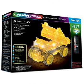 Pegs Laser Set 4‑in‑1 Dump Truck 41014