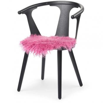Fårskinnsduglig stolsdyna – 38 cm, lång lugg