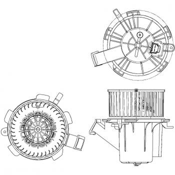 BEHR HELLA SERVICE 8EW 351 040-641 Interior Blower