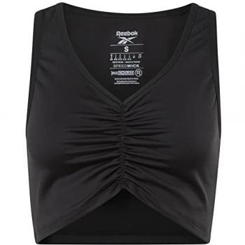 Reebok Damen Cropped Top mit Raffung