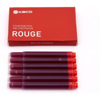 Cartouches d'encre Kaco 6 pièces noir bleu foncé rouge pour fournitures de bureau