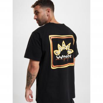 T-shirt Oversized Denim Project Sunset Uomo Nero