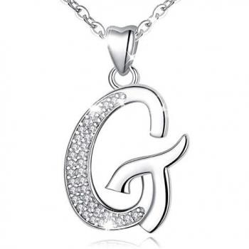 Pendentif G Étincelant – Collier AEONSLOVE en Argent 925