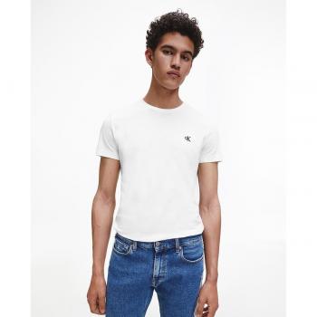 T-shirt slim fit Calvin Klein Jeans blanc pour homme