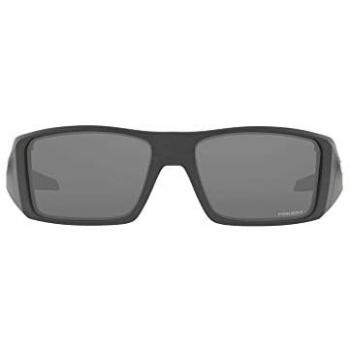 Oakley Heliostat OO9231 Unisex Randlos Sonnenbrille mit Prizm Black Gläsern, grau Kunststoff-Gestell