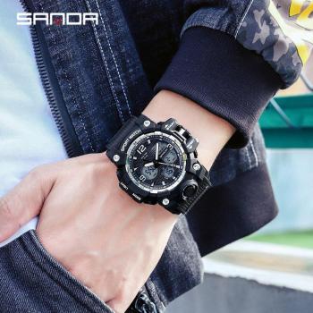 Sanda G Style Men's Waterproof Digital Chronograph Watch
