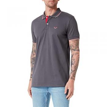 TRIGEMA Slim Fit Polohemd Herren XL grau