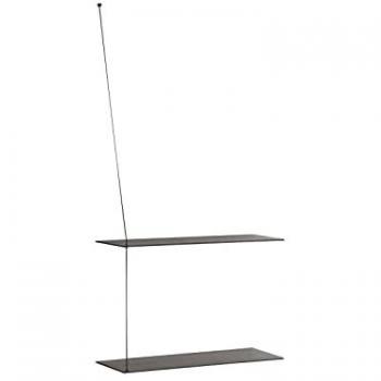 Woud Stedge Murale Étagère 60 cm Noir