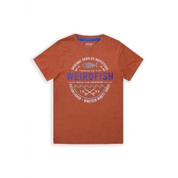 Fawn Patterned Weird Fish T-Shirt for 11‑12 Year Olds