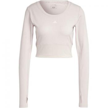 Camiseta Adidas rosa de manga larga para mujer