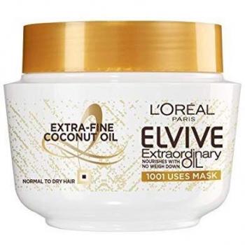 L'Oréal Paris Elvive Nährpflegemaske mit ökologischem Kokosöl für extra trockenes Haar, 300ml