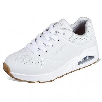 Skechers Unostand – Chaussure Enfant – Blanc – Confort