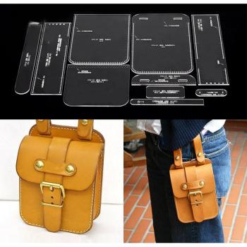 DIY Leather Shoulder Bag Pattern Acrylic 13x20x6cm