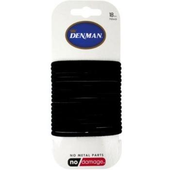 Denman Zopfgummis 4 mm schwarz 18er Karte