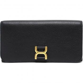 Black Chlo Marcie Long Leather Wallet – No Size