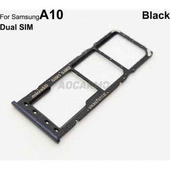 Aocarmo Dual/Single SIM Card Holder for Samsung Galaxy A10