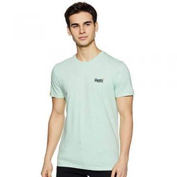 T-shirt Homme brodé Vintage Orange Label Superdry, Vert